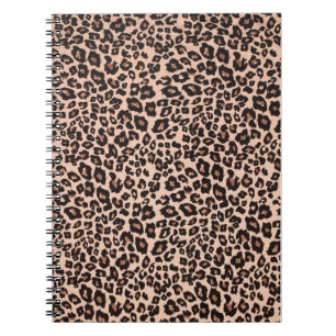 Caderno Espiral Leopard Animal Print Spiral Notebook School/Escrit
