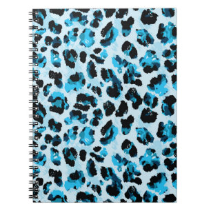 Caderno Espiral Leopard Cheetah Skin: Watercolor Vintage Tie Dye