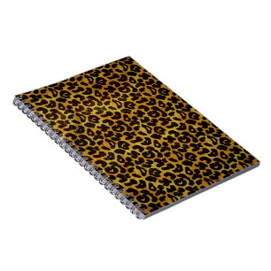Caderno Espiral Leopard Fur Print Animal Pattern