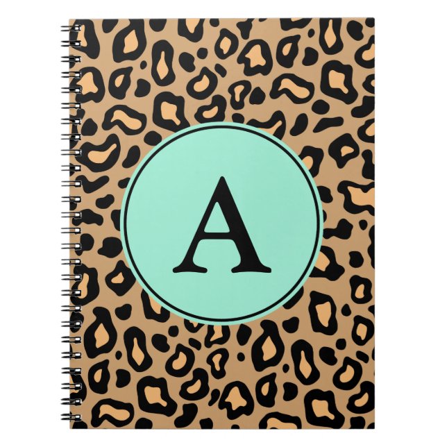 Caderno Espiral Leopard Monogram Notebook (Frente)