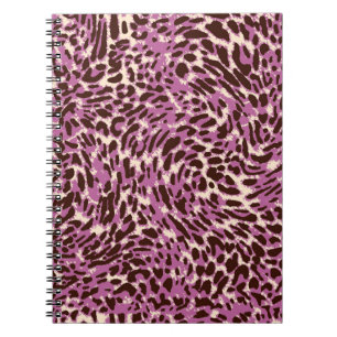 Caderno Espiral Leopard Pattern, Leopard Print, Animal print,
