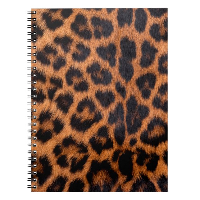 Caderno Espiral Leopard skin texture : Close-up leopard spot patte (Frente)