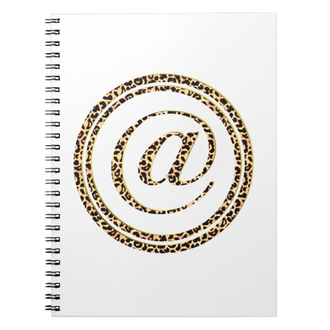 Caderno Espiral Leopardo @ (Frente)
