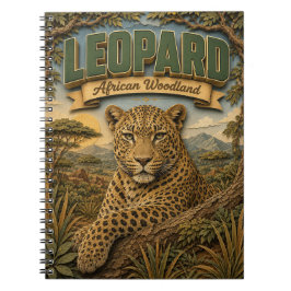 Caderno Espiral Leopardo African Woodland POPCUT