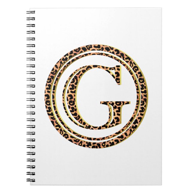 Caderno Espiral leopardo G (Frente)