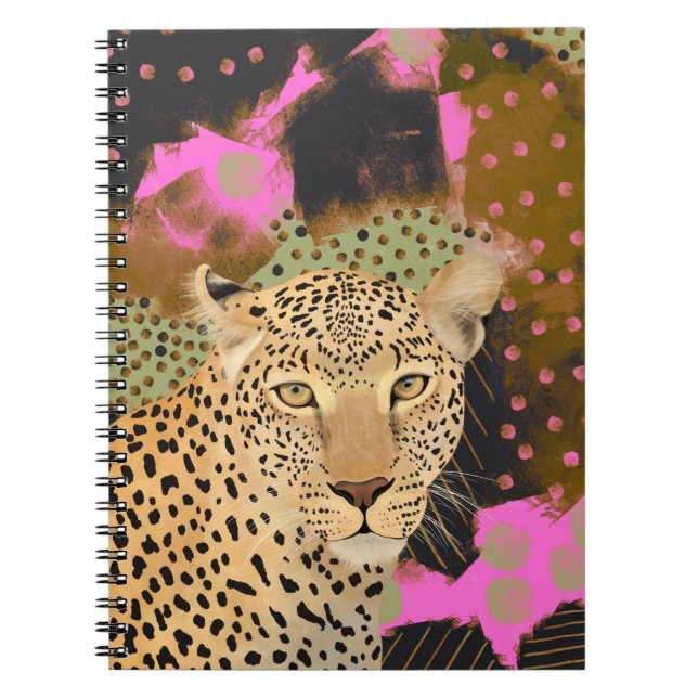 Caderno Espiral Leopardo Mesmerizado (Frente)