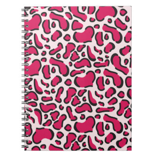 Caderno Espiral Leopardo rosa