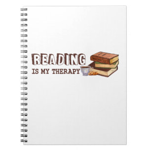 Caderno Espiral Ler É O Meu Livro De Terapia