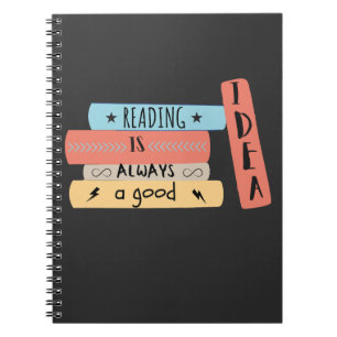 Caderno Espiral Ler é sempre um bom livro de ideias lendo amantes