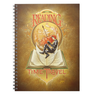 Caderno Espiral Ler é Viagem de Tempo