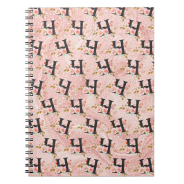 Caderno Espiral Letra H