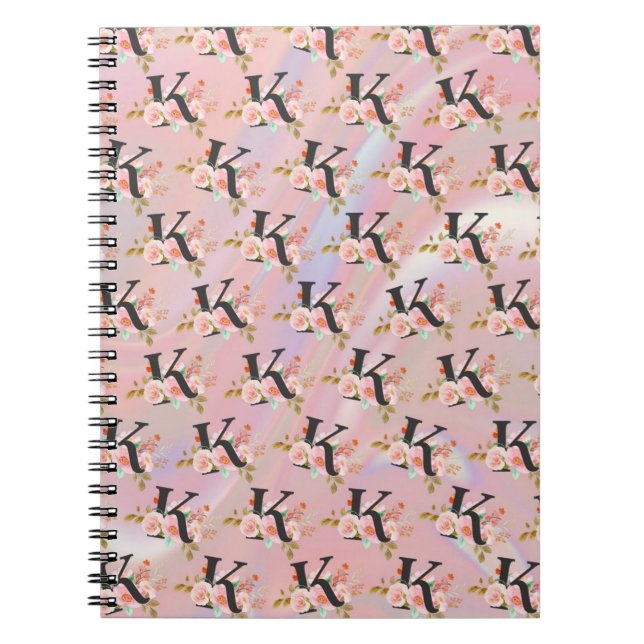 Caderno Espiral Letra K (Frente)