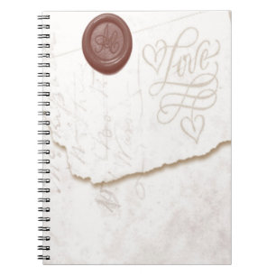 Caderno Espiral Letra Love Notebook