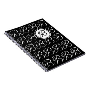 Caderno Espiral Letra Monograma B
