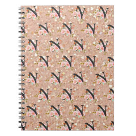 Caderno Espiral Letra N