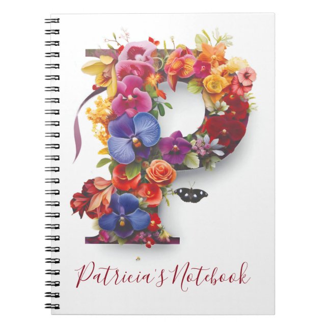 Caderno Espiral Letra Notebook Personalizada P (Frente)