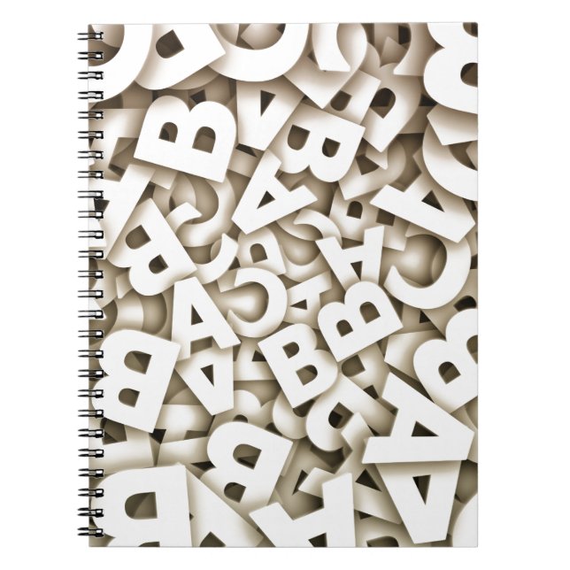 Caderno Espiral letras (Frente)