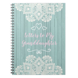 Caderno Espiral Letras customizáveis a minha neta