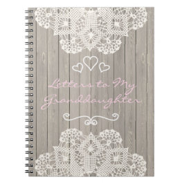 Caderno Espiral Letras customizáveis a minha neta