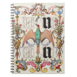 Caderno Espiral Letras U e V Mira Calligraphiae