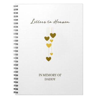 Caderno Espiral Letters to Heaven – In Memory of Daddy Personalize
