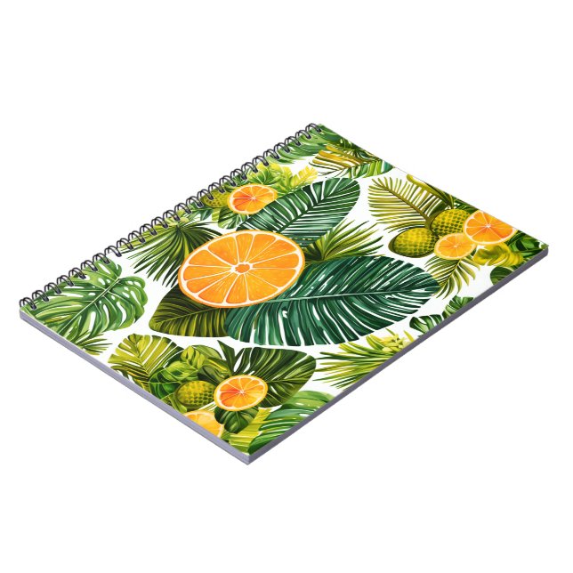 Caderno Espiral Leuchtende Orangengarten-Melodie (Left Side)