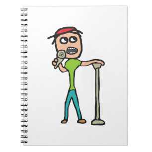 Caderno Espiral Levante-se a comédia