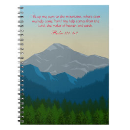 Caderno Espiral Levanto os olhos para as montanhas