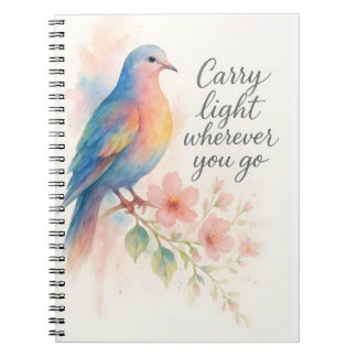 Caderno Espiral Leve Luz para Onde For