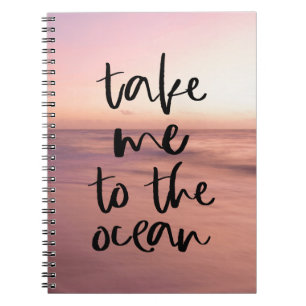 Caderno Espiral Leve-Me Ao Oceano