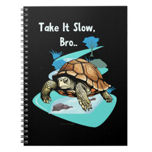 Caderno Espiral Leve-O Lentamente, Irmão Turtle