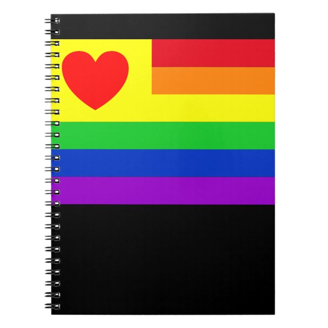 Caderno Espiral #LGBT #love #orgulde #gay #liberdade #parada (Frente)