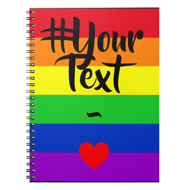 Caderno Espiral #LGBT #love #orgulde #gay #liberdade #parada (Frente)