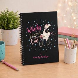 Caderno Espiral Lhama Divertida de Rodas