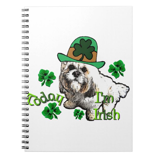 Caderno Espiral Lhasa Apso St Patricks (Frente)