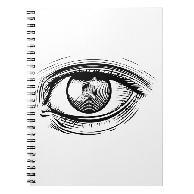 Caderno Espiral libélula ocular (Frente)