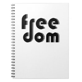 Caderno Espiral liberdade