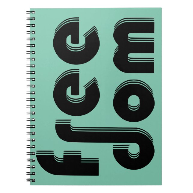 Caderno Espiral liberdade (Frente)