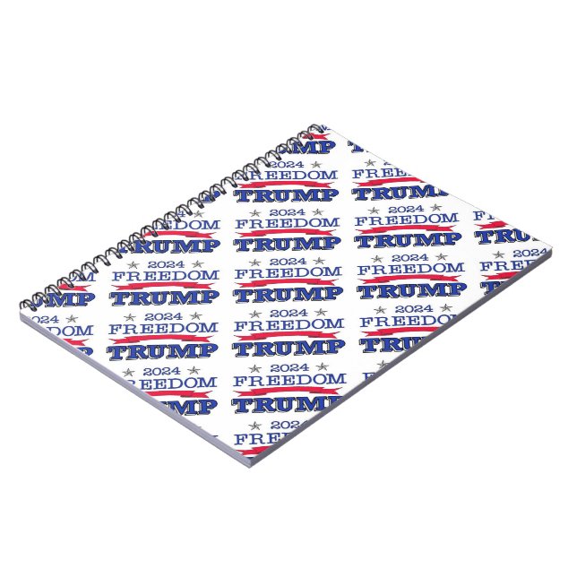 CADERNO ESPIRAL LIBERDADE DE TRUMP 2024 (Left Side)