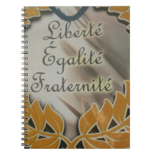 Caderno Espiral Liberdade, Igualdade, Fraternidade: Futuro Floread