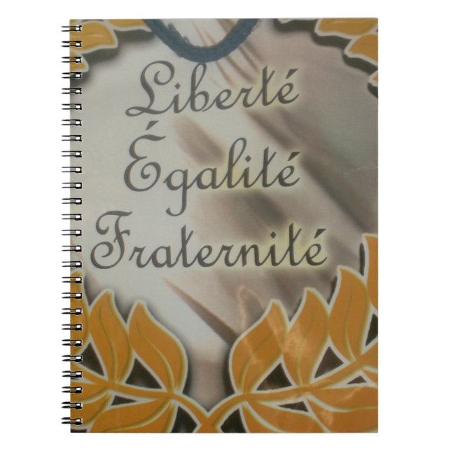 Caderno Espiral Liberdade, Igualdade, Fraternidade: Futuro Floread (Frente)
