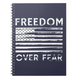 Caderno Espiral Liberdade sobre o medo