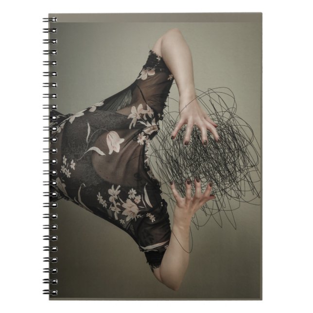 Caderno Espiral Libere o notebook do Diário do caos (Frente)