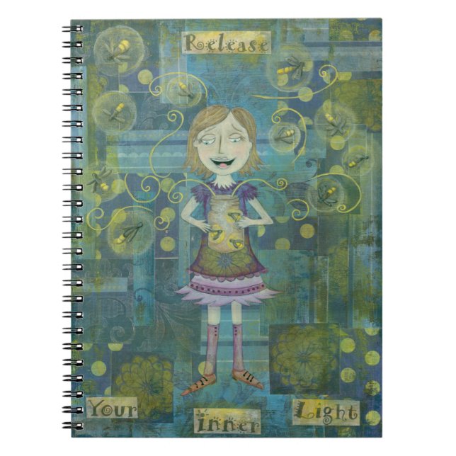 Caderno Espiral Libere seu notebook de arte leve interna (Frente)