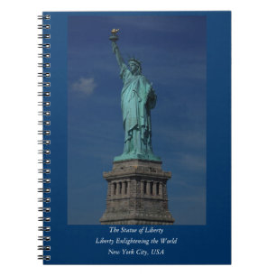 Caderno Espiral Liberty Enlightening the World - Statue of Liberty