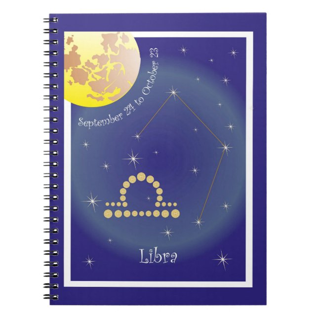 Caderno Espiral Libra de 24 de setembro a 23 de outubro (Frente)