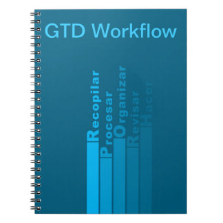 Caderno Espiral Libreta con flujo de trabajo GTD