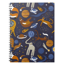 Caderno Espiral Libreta de la colección Animals Outer Space