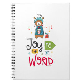 Caderno Espiral Libreta navideña Joy to the World