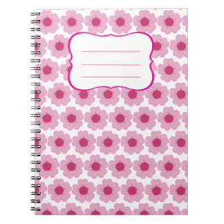 Caderno Espiral Libreta Pink Flor 